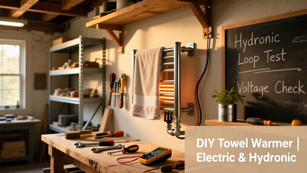 DIY Towel Warmer Install: Electric or Hydronic