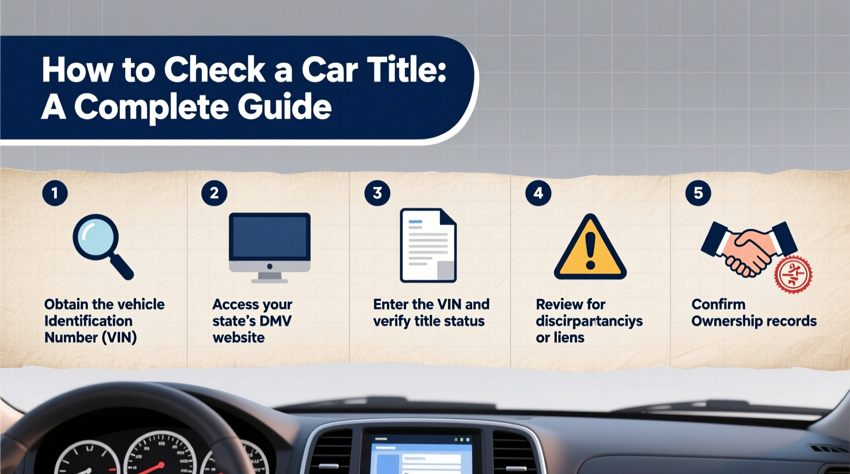 how do i check a car title