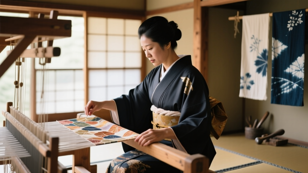 Inside Kyoto's Artisan Workshops: Weaving and Dyeing Kimono Silk