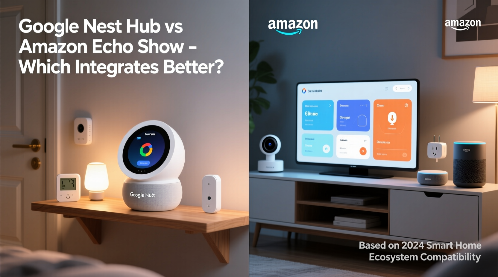 google nest hub vs amazon echo show which smart display integrates better with your home