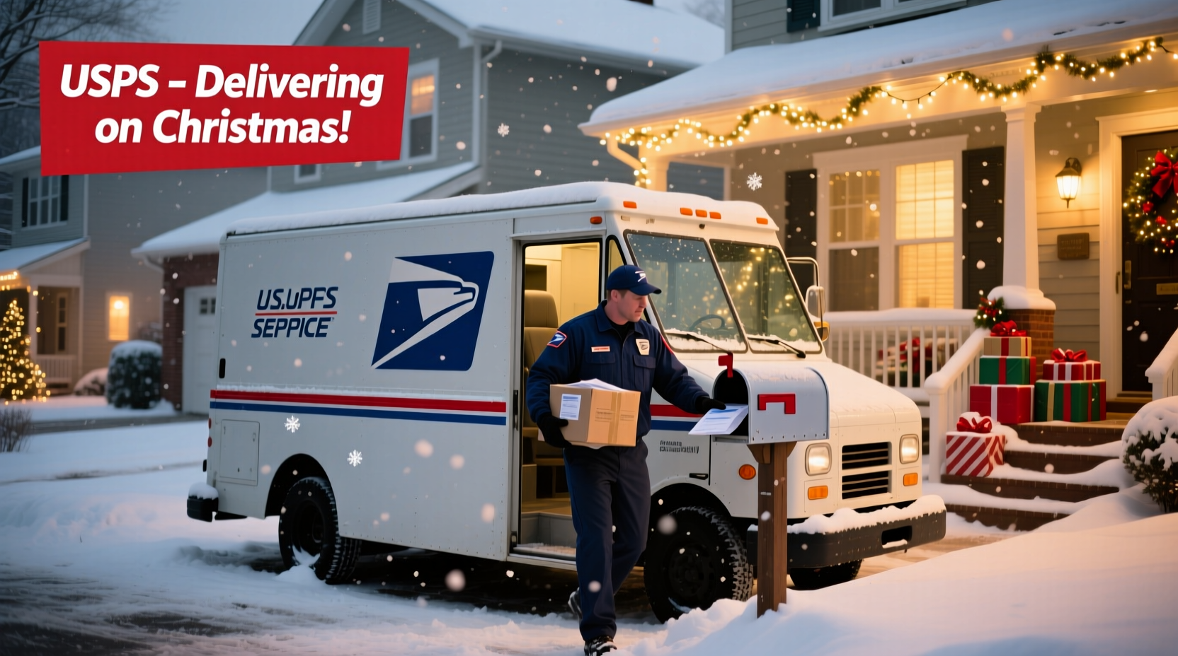 does the us post office deliver on christmas