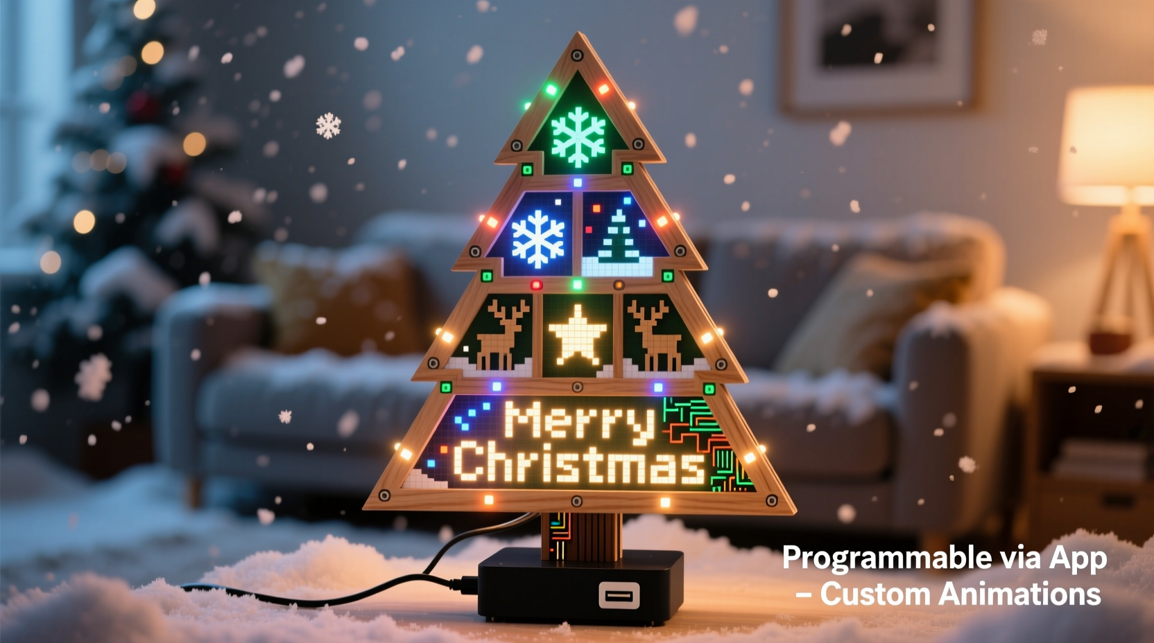 how to build a diy pixel christmas tree with programmable leds