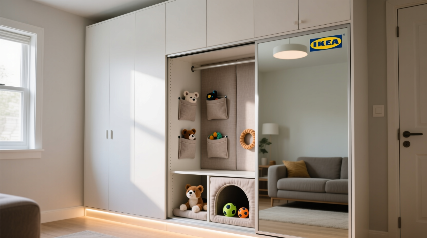 ikea pax pet toy storage hacks