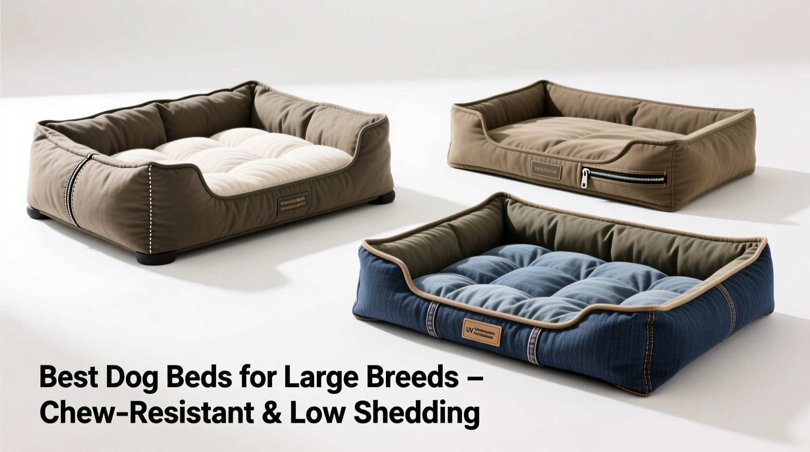 best dog beds for large breeds that resist chewing and shedding