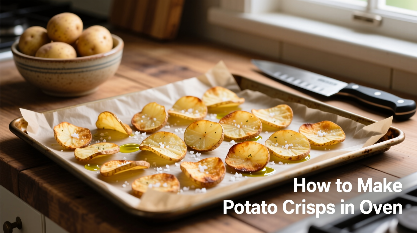 Perfect Oven-Baked Potato Crisps: Crispy Recipe Without Fryer