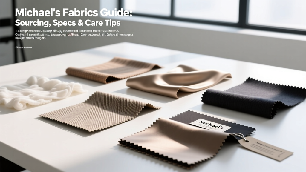 Michael's Fabrics Guide: Sourcing, Specs & Care Tips