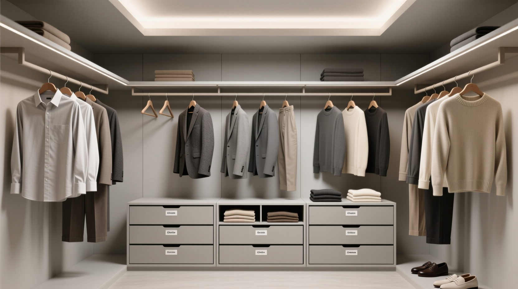 closet organization tips for men hangers drawers