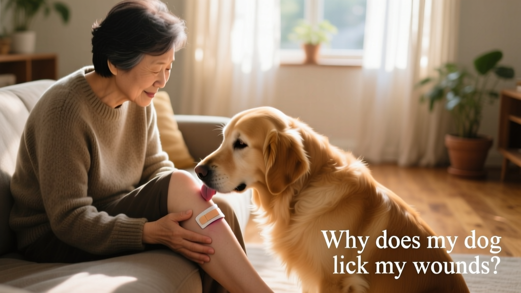 Why does my dog lick my wounds?
