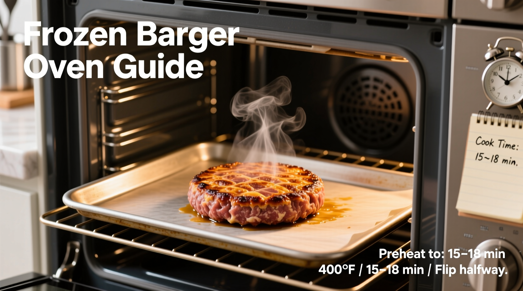 how to cook frozen burgers in the oven