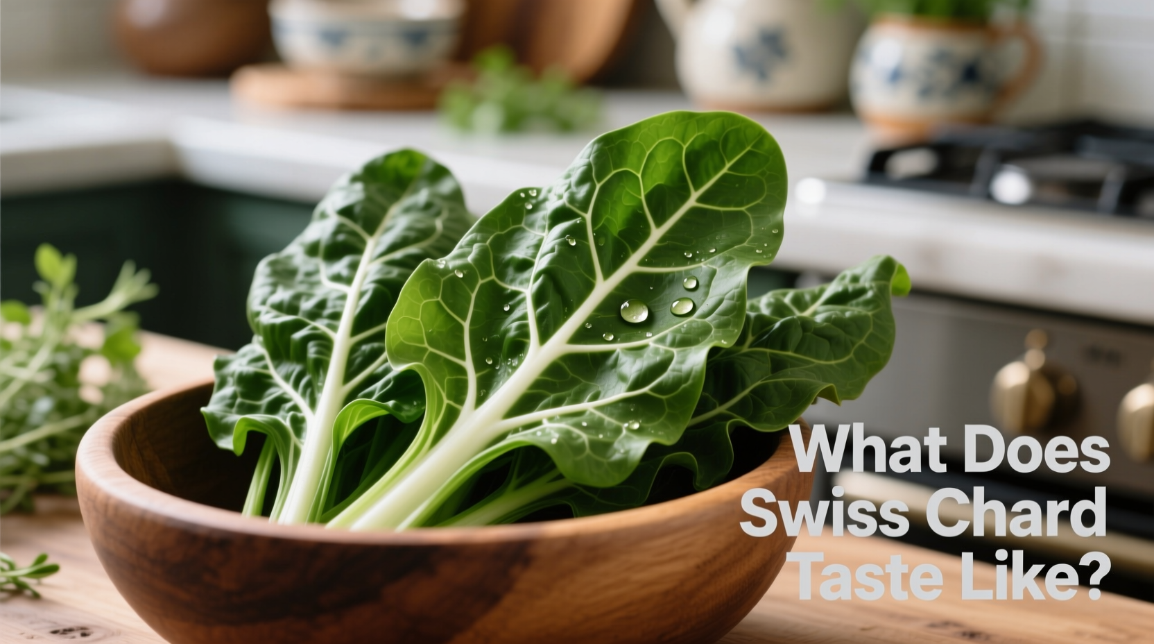 what does swiss chard taste like