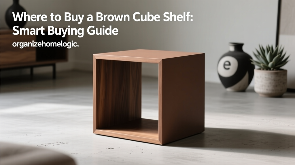 Where to Buy a Brown Cube Shelf: Smart Buying Guide