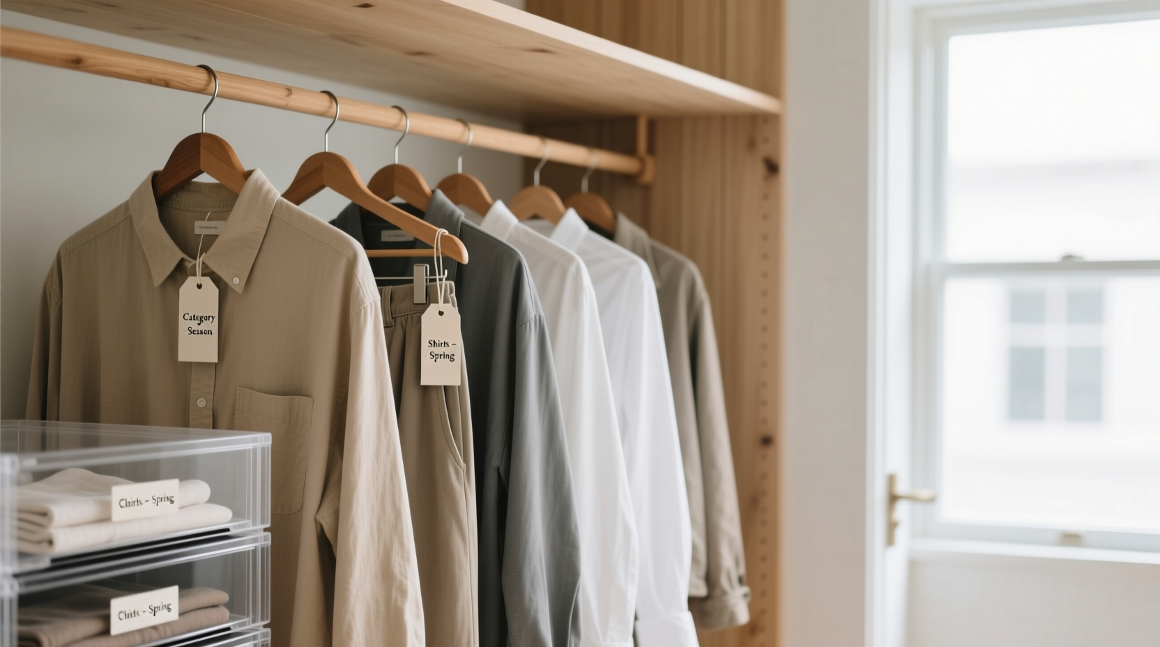 closet organization tips nfc tags for care instructions
