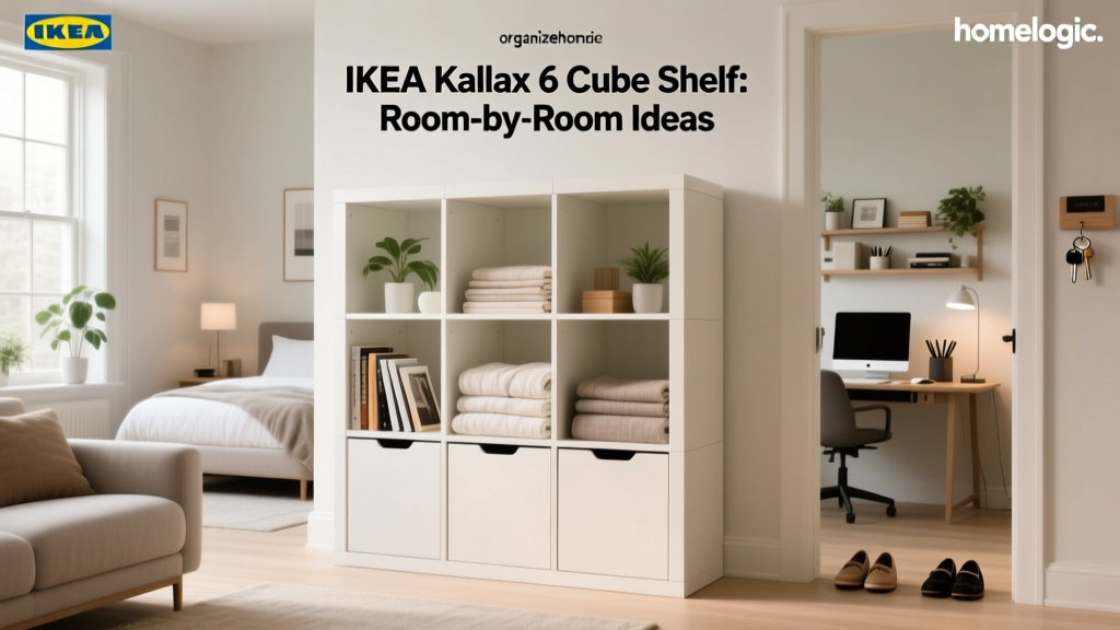 IKEA Kallax 6 Cube Shelf: Room-by-Room Ideas