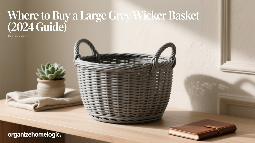 Where to Buy a Large Grey Wicker Basket (2024 Guide)