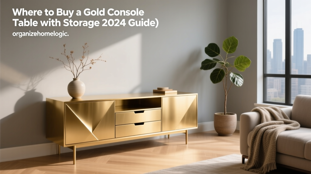 Where to Buy a Gold Console Table with Storage (2024 Guide)