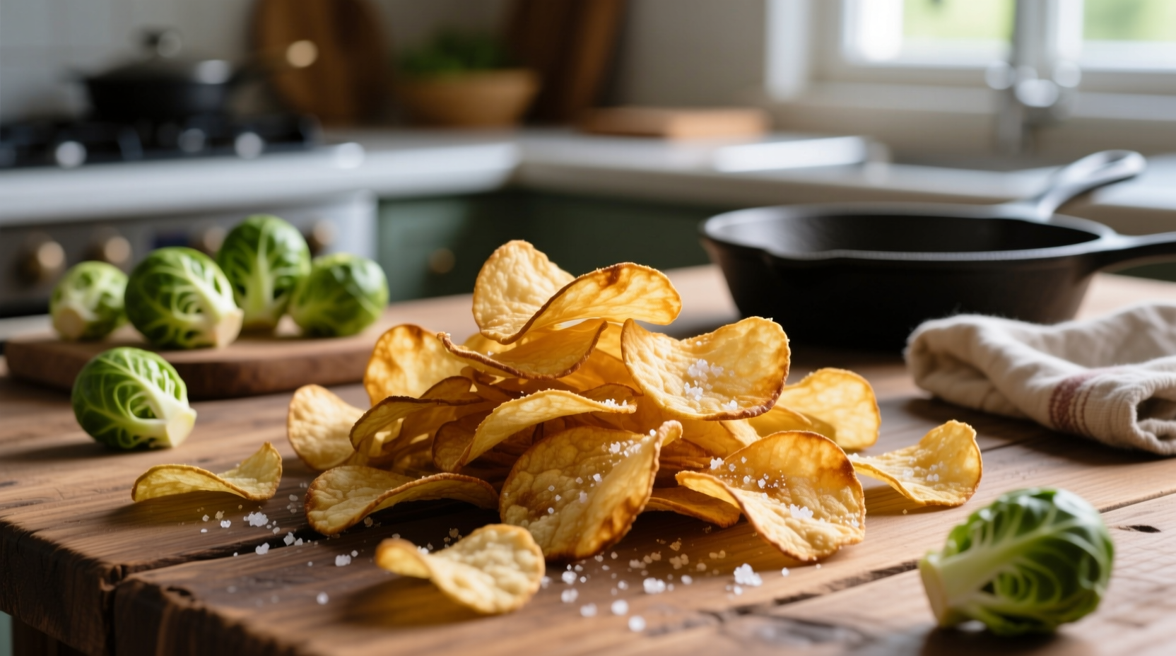 Brussels Sprout Chips Are a Super Easy Healthy Snack (Science-Backed)