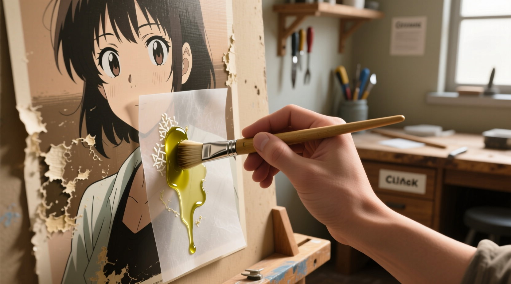 eco friendly poster residue removal