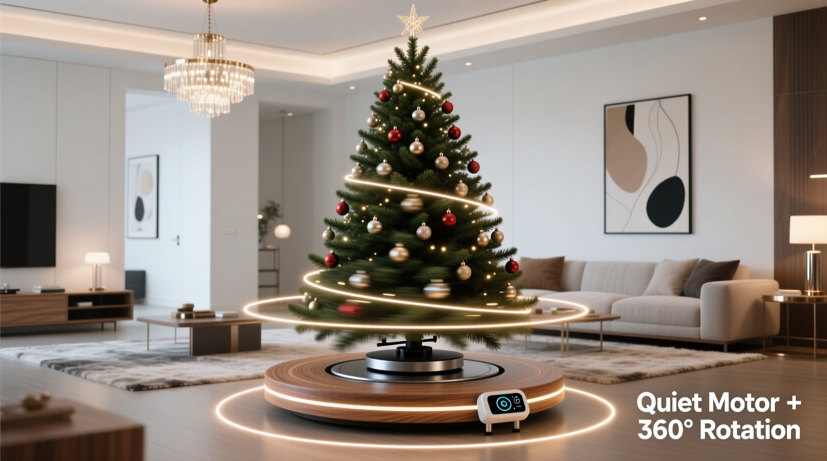is a rotating christmas tree base worth it for large trees or just a gimmick