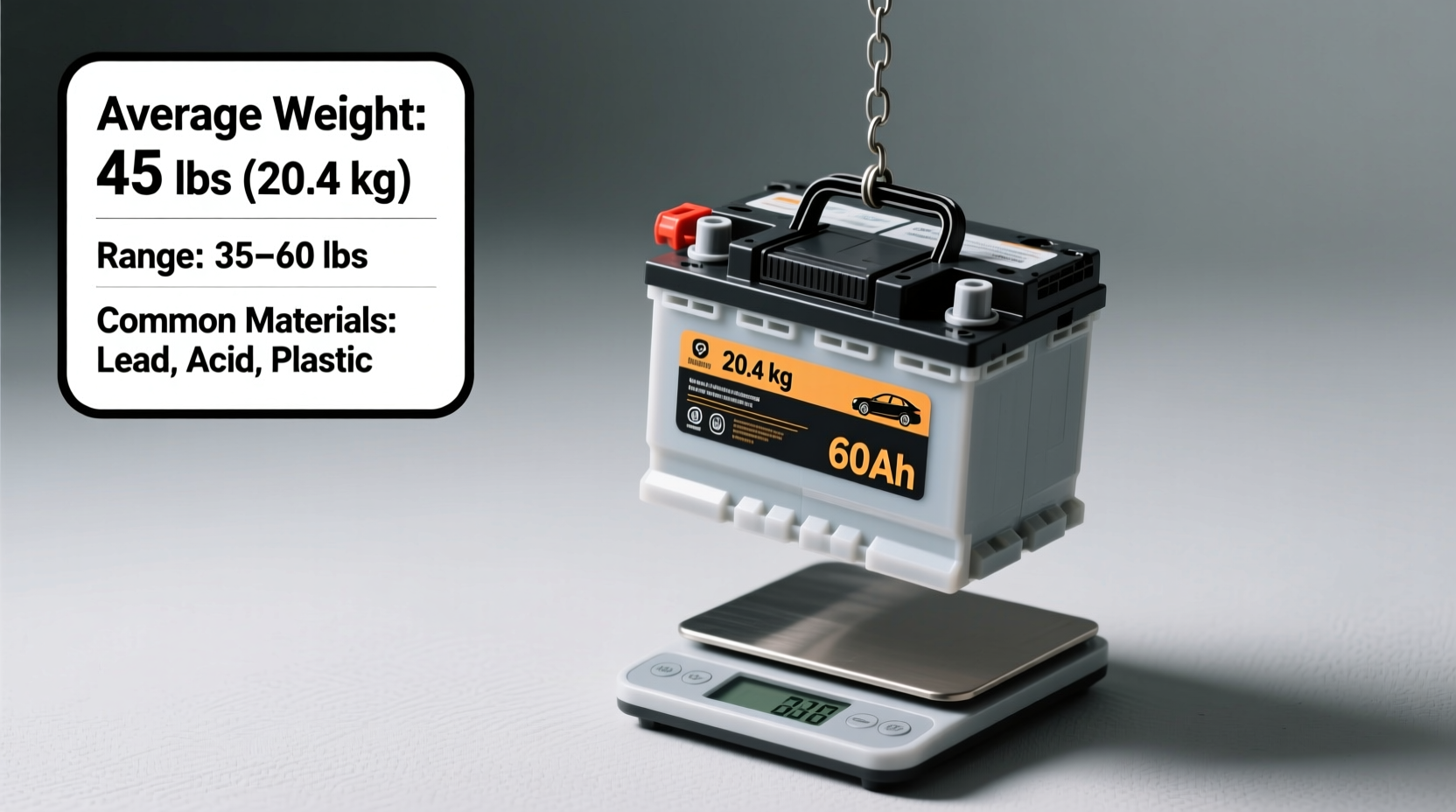 how much does a car battery weigh