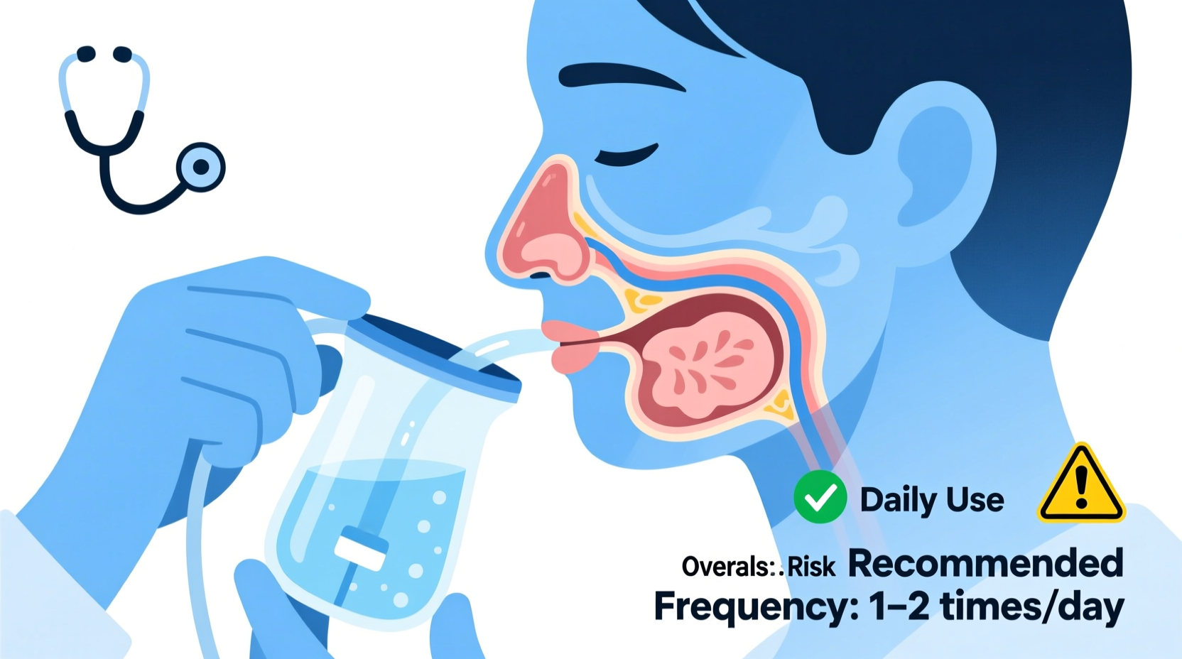 is nasal irrigation safe to do daily or should you limit usage