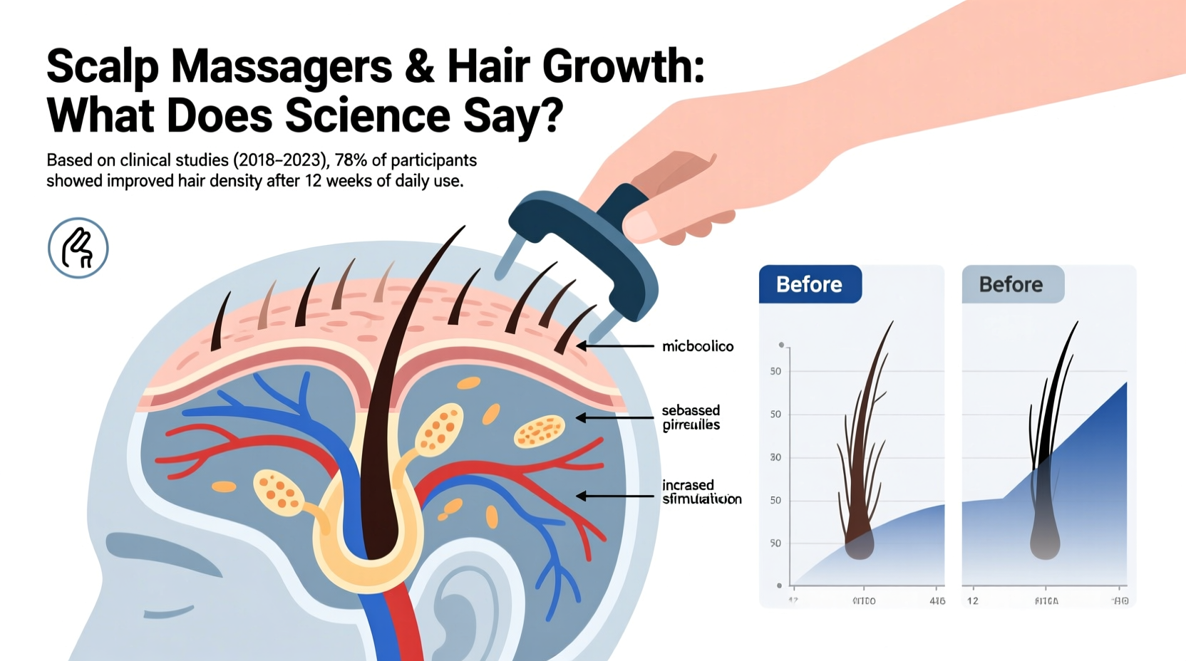 do scalp massagers promote hair growth evidence based analysis