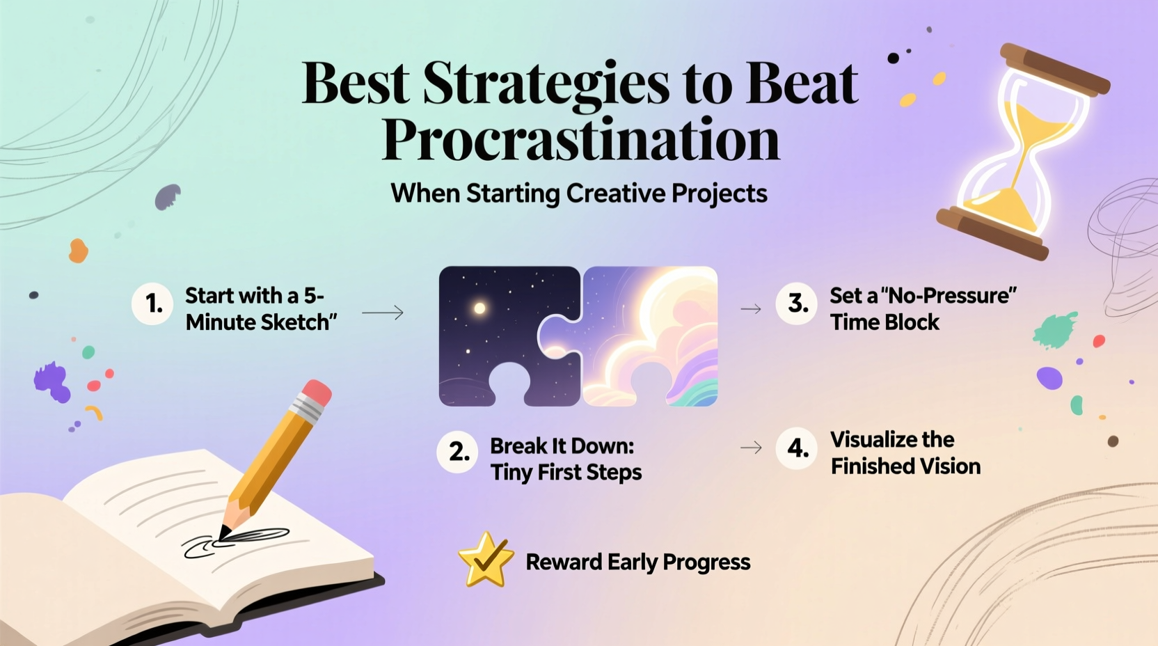 best strategies to beat procrastination when starting creative projects