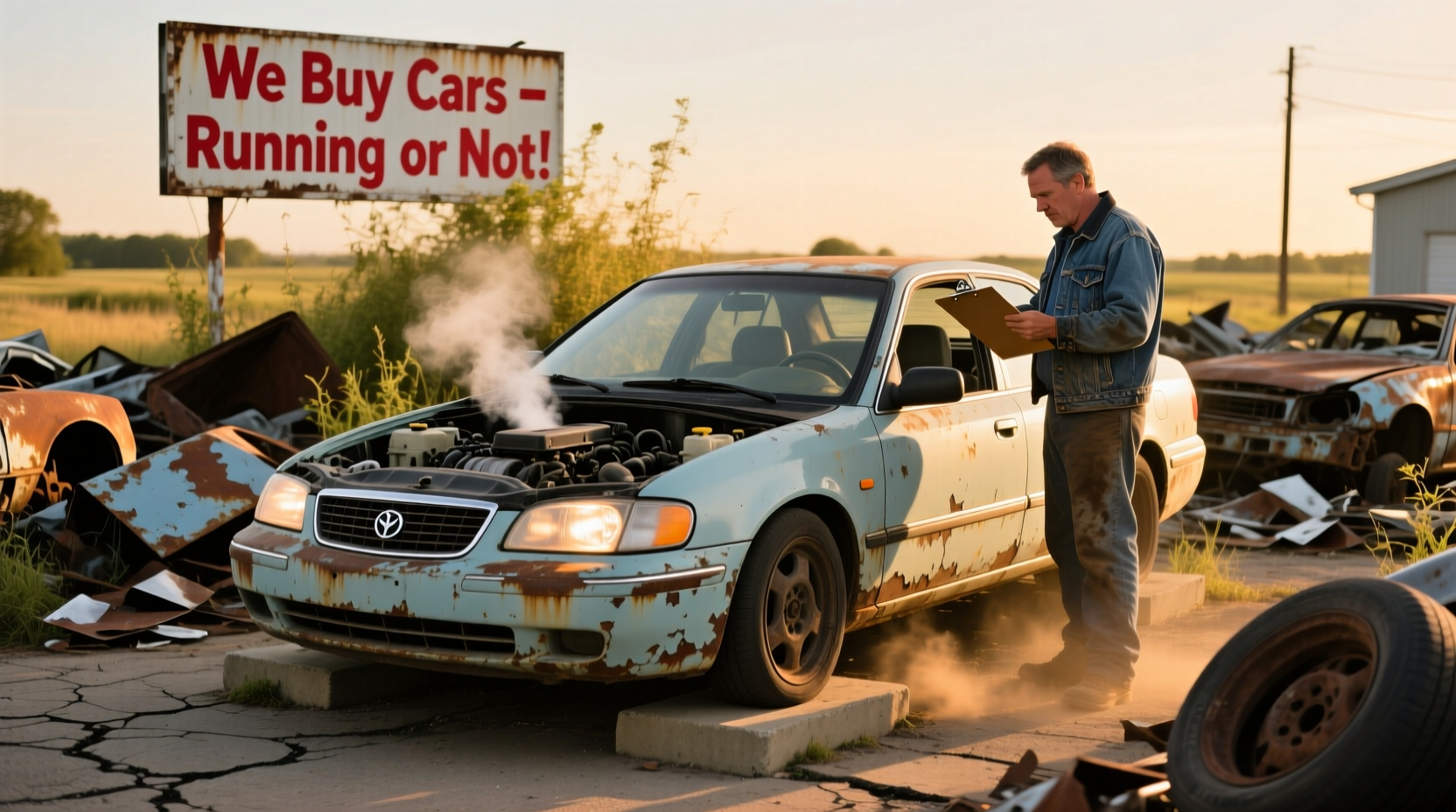 how much will a junkyard pay for a running car