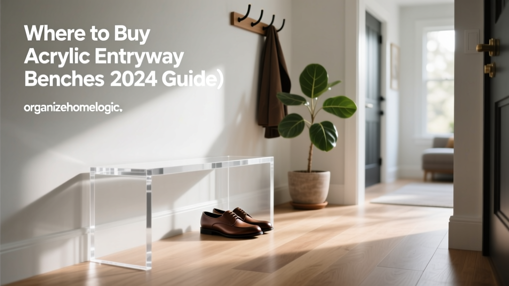 Where to Buy Acrylic Entryway Benches (2024 Guide)