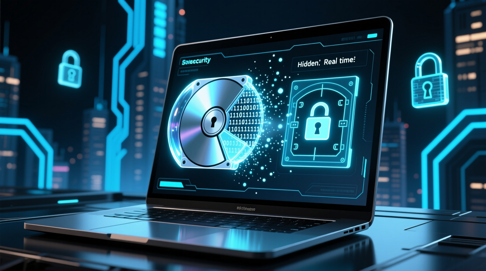 encrypt and hide a disk partition