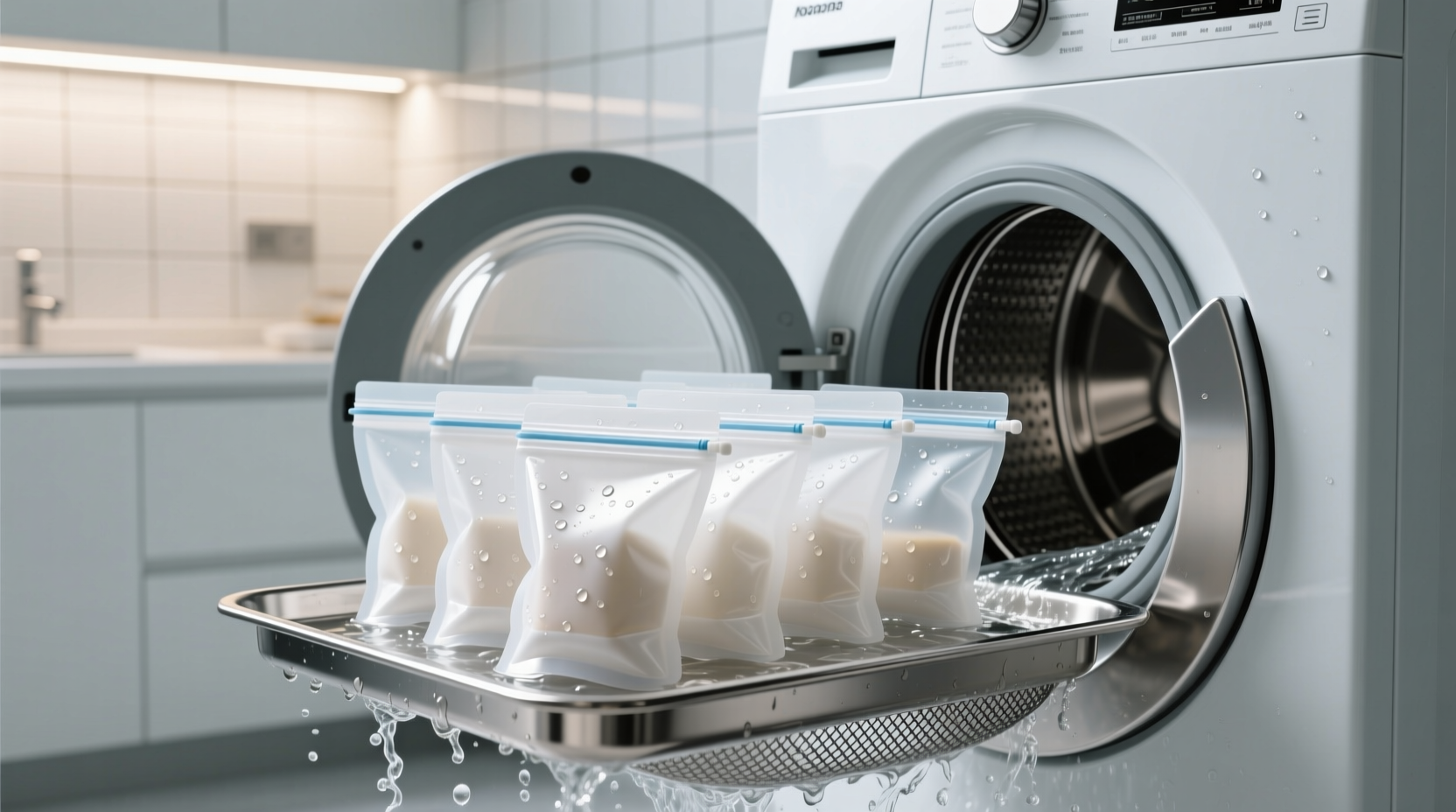 how to clean silicone pouches without clogging drains