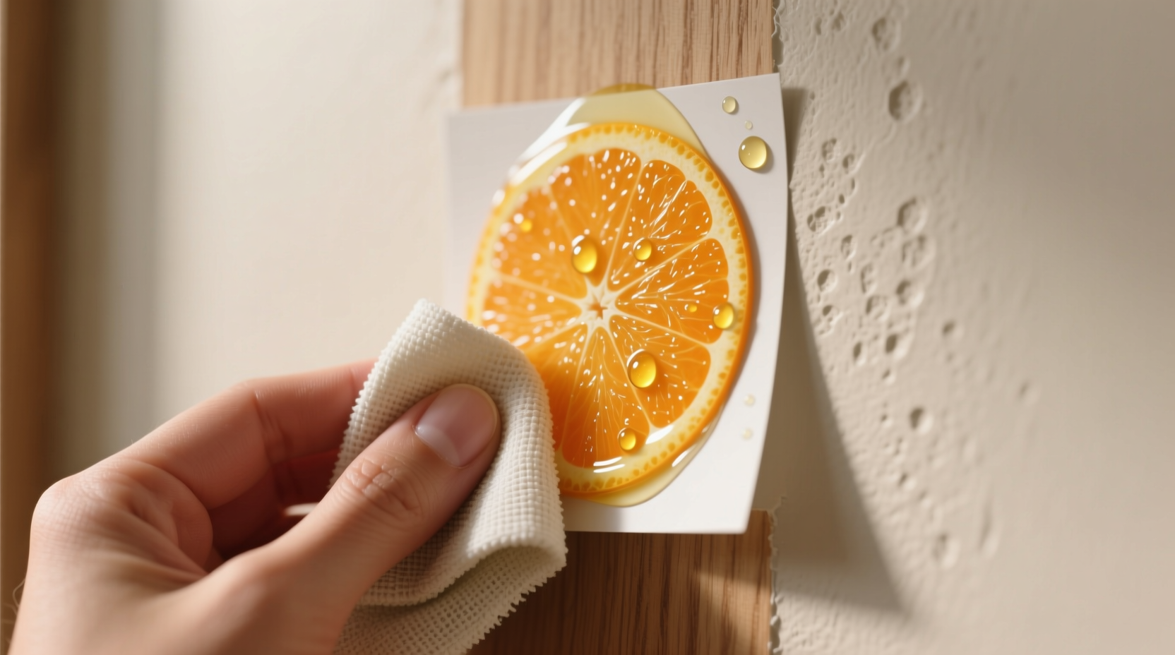 orange peel oil for adhesive residue removal