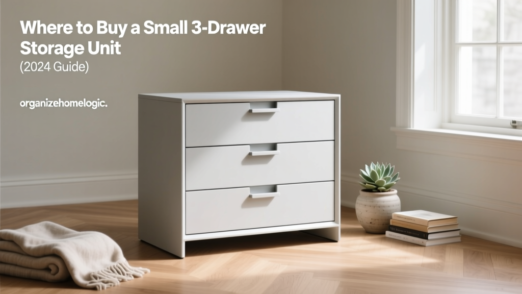 Where to Buy a Small 3-Drawer Storage Unit (2024 Guide)