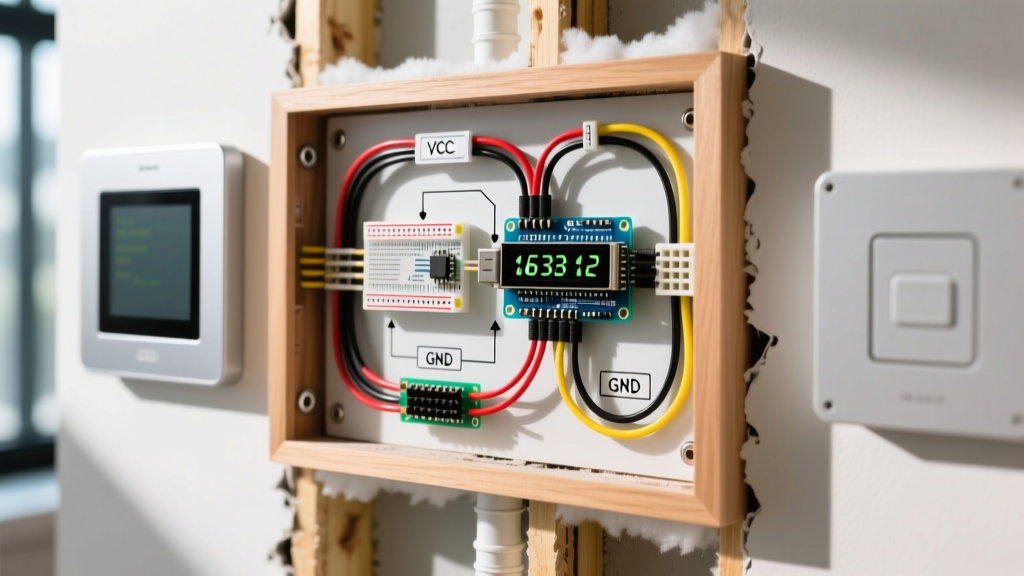 Planning Arduino LCD Display Wiring for In-Wall Smart Panels