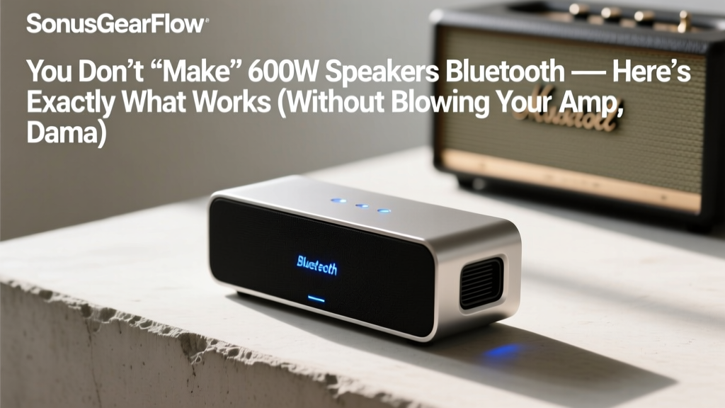 Bluetooth for 600W Passive Speakers (2026)
