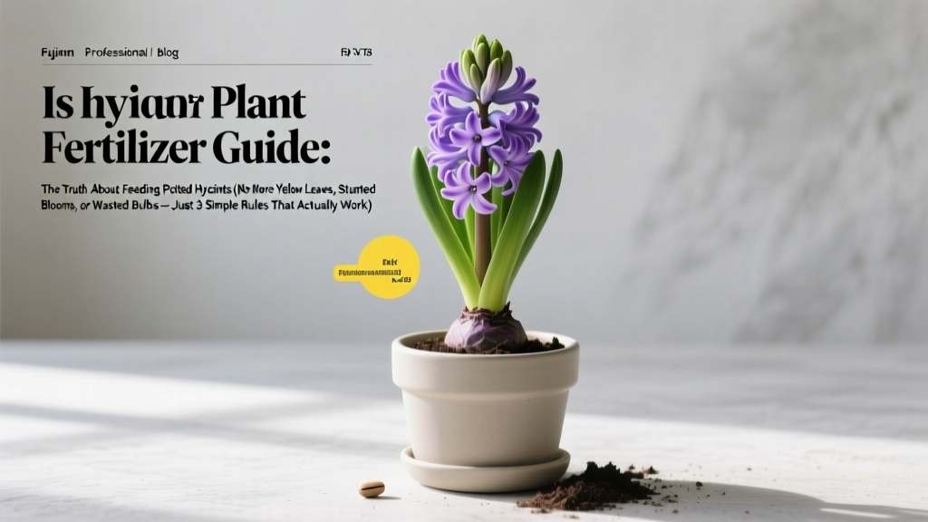 Indoor Hyacinth Fertilizer Guide: Science-Backed Tips