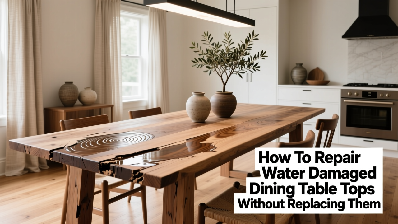 How to Repair Water Damaged Table Tops