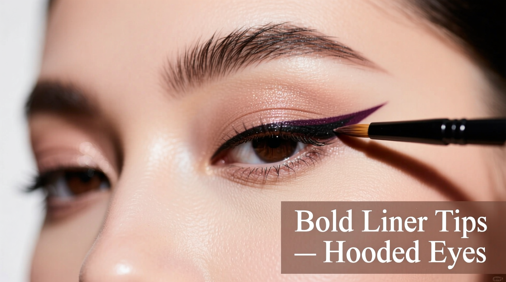how to wear bold eyeliner if you have hooded eyes easily