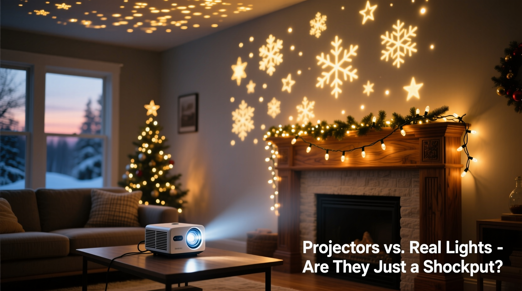 christmas light projectors vs real strings are they just a lazy shortcut or actually effective