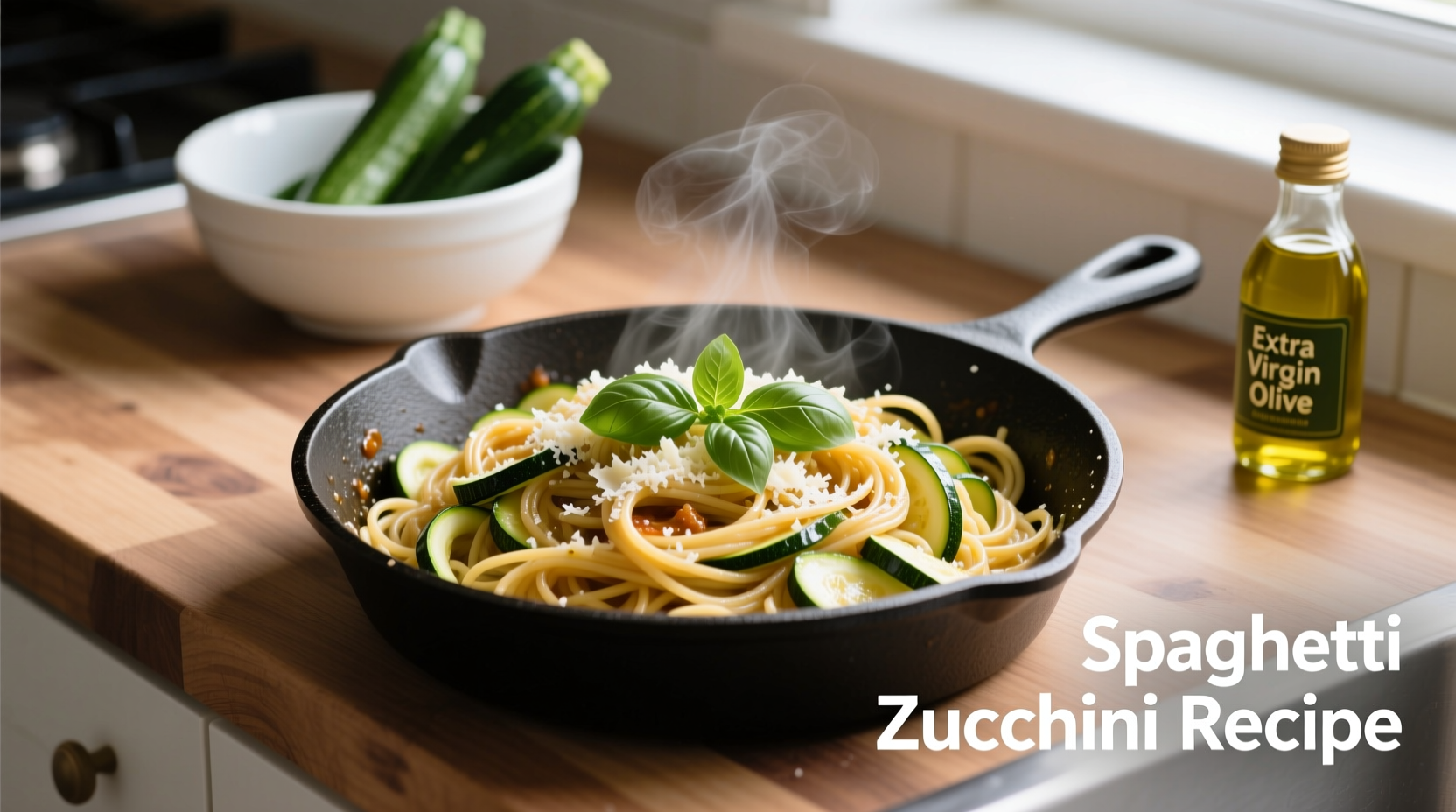how to cook spaghetti zucchini