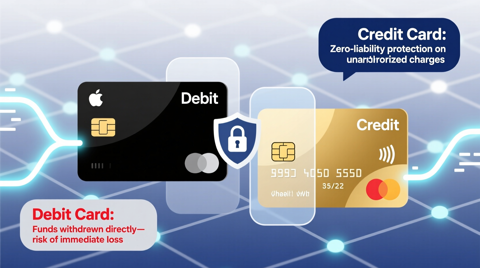 debit card vs credit card safety which is actually better for online shopping