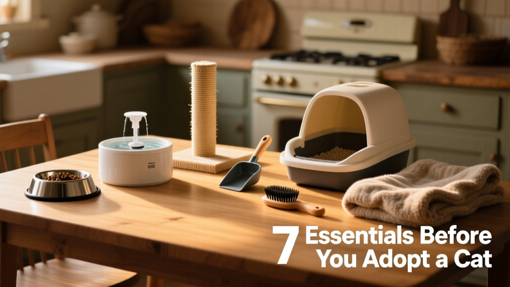 7 Essential Supplies to Get Before You Adopt a Cat