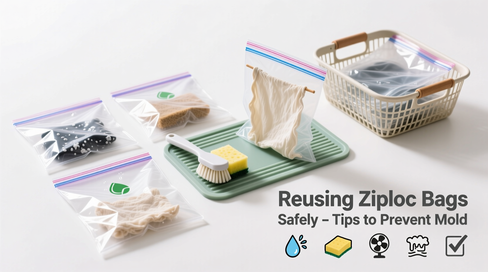 can you reuse ziploc bags safely tips for washing and drying without mold