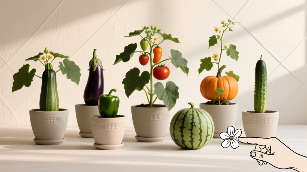Large Indoor Veg Plants Needing Manual Pollination