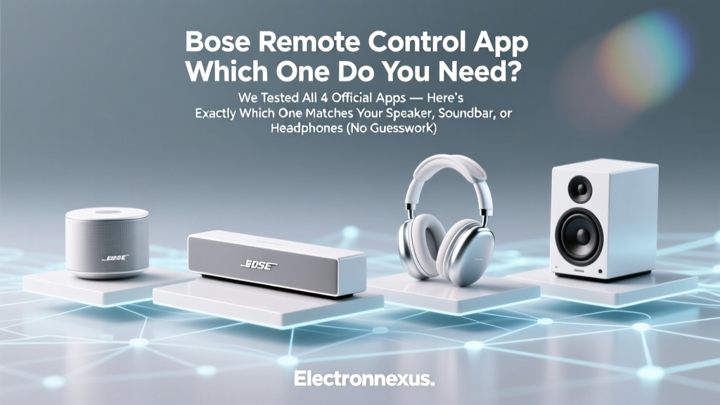 Bose Remote Control App Which One Do You Need? We Tested All 4 Official Apps — Here’s Exactly Which One Matches Your Speaker, Soundbar, or Headphones (No Guesswork)