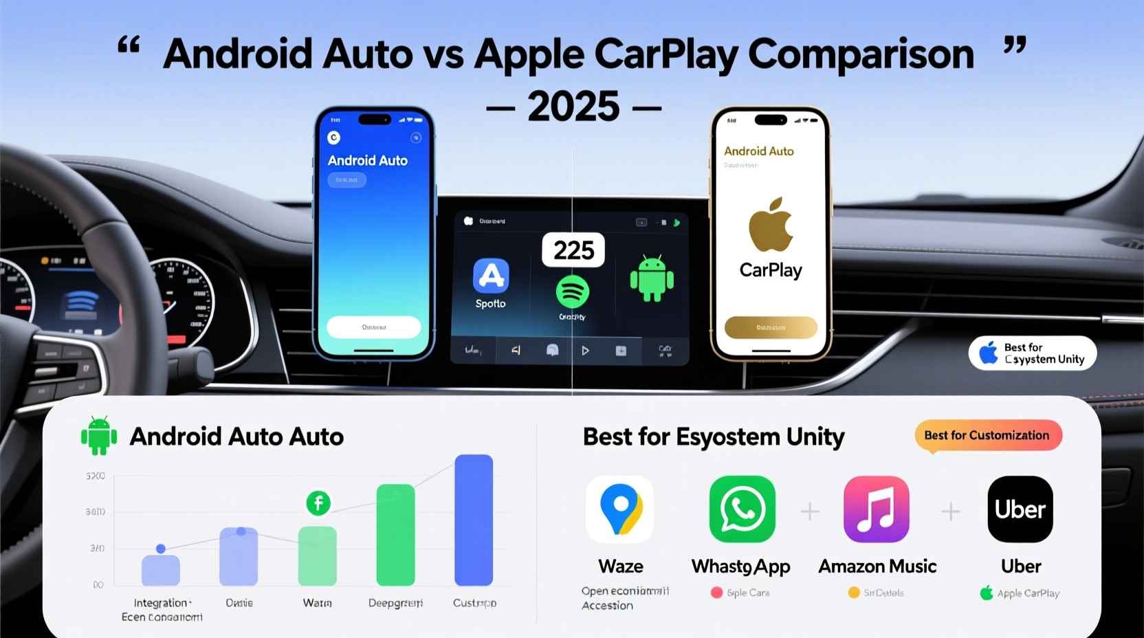 android auto vs apple carplay 2025 which integrates better with third party apps