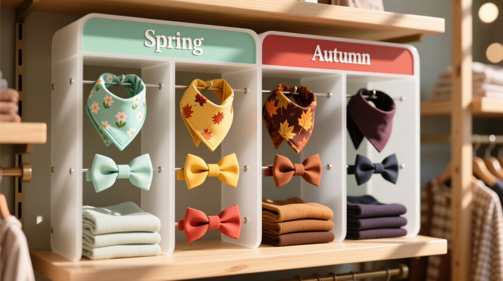 closet organization tips for pet bandanas