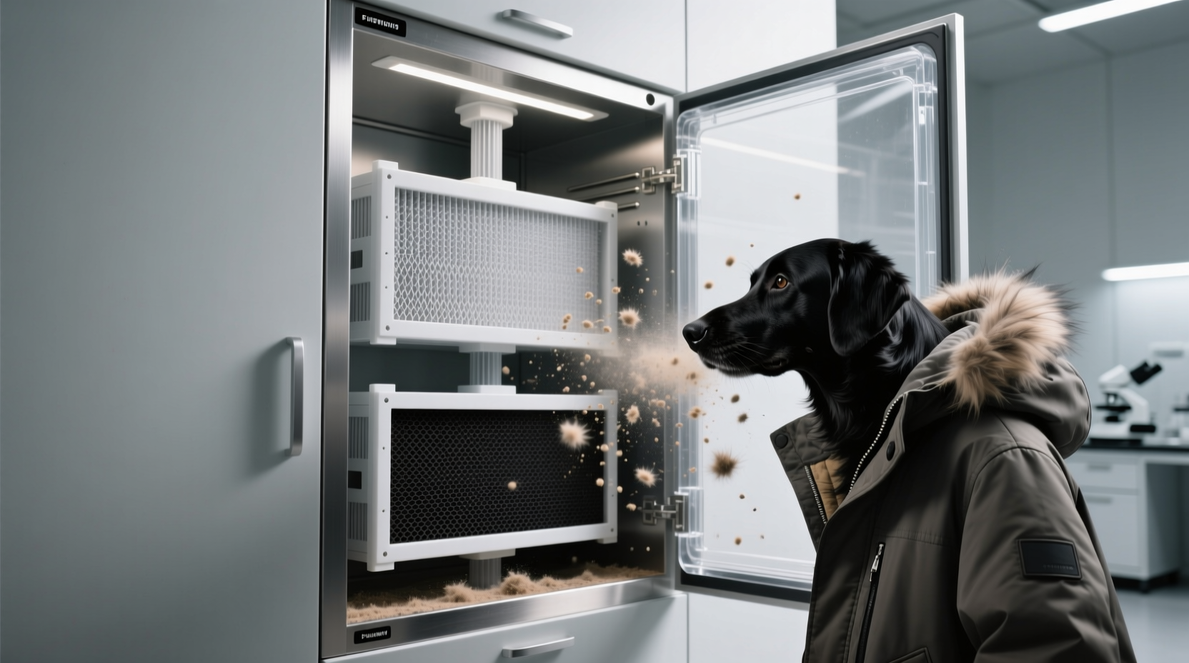 closet air purifier hepa vs carbon for pet dander