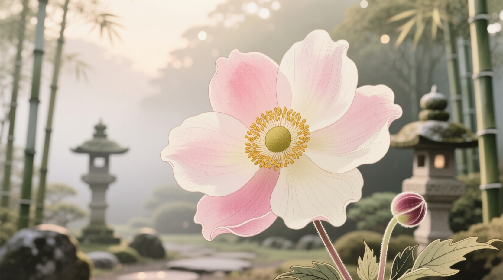 japanese anemone flower