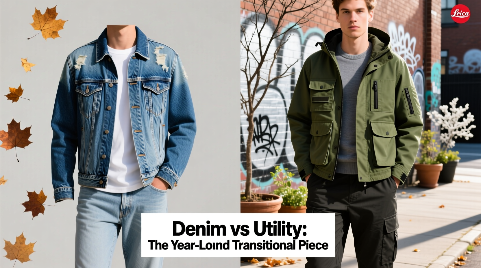 denim jacket vs utility jacket which transitional piece works year round