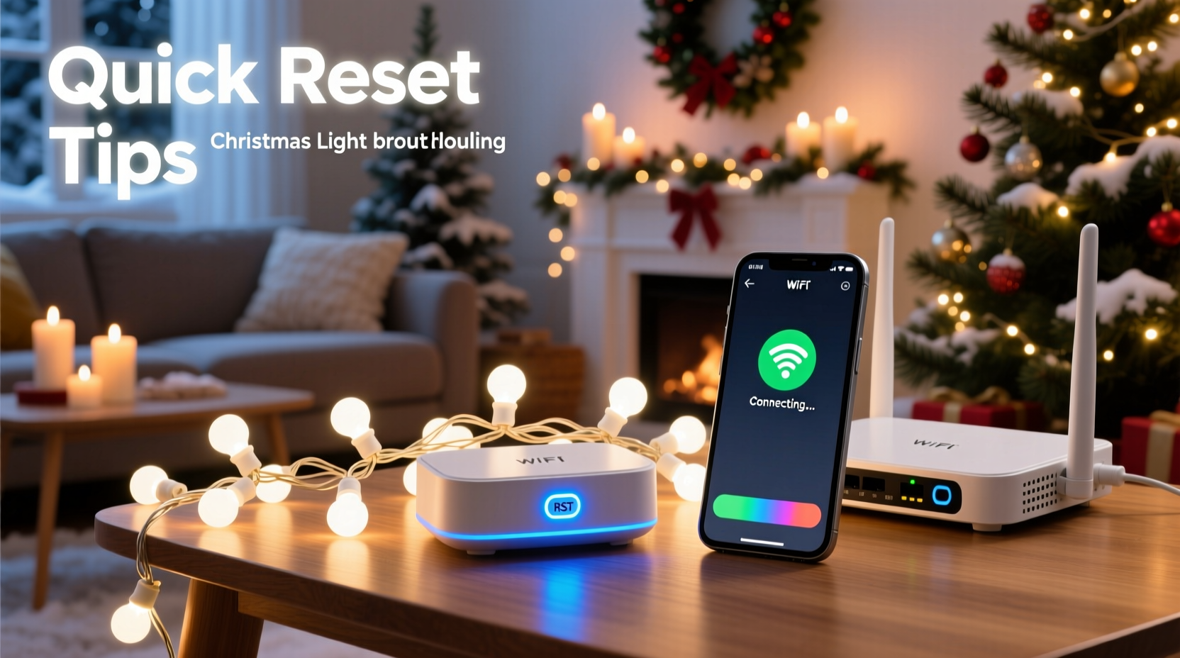 why is my smart christmas light not connecting to wifi quick reset tips